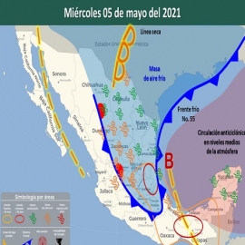 Clima para Cancún y Quintana Roo 5 de mayo de 2021