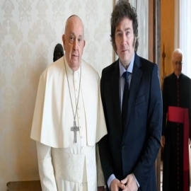 Javier Milei se reunió con el Papa Francisco durante más de una hora