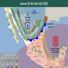 Clima para Cancún y Quintana Roo 29 de abril de 2021