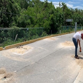 Playa del Carmen: Sospechan que se puede hundir otro punto de la carretera federal