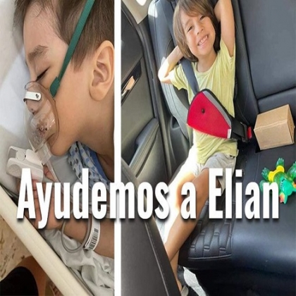 Piden donativos para salvar al niño Elian Loyo, que se encuentra en terapia intensiva