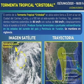 Cristóbal tocó tierra en Campeche: no se prevé que llegue a Quintana Roo