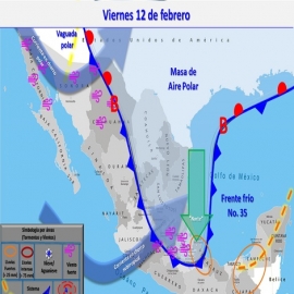 Clima hoy para Cancún y Quintana Roo 12 de febrero de 2021