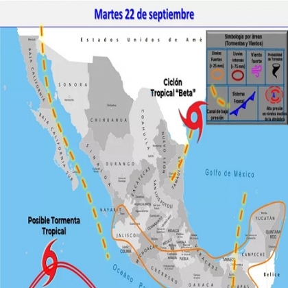 Clima hoy para Cancún y Quintana Roo 22 de septiembre de 2020