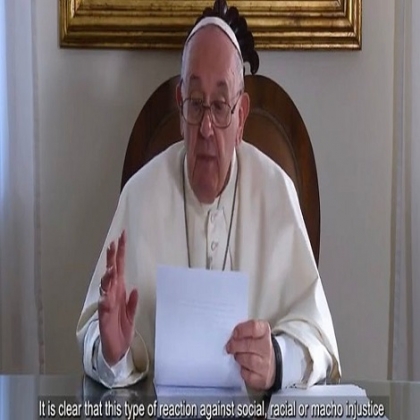 El Papa Francisco comparó a George Floyd con el “buen samaritano” y elogió a los manifestantes de BLM por ser “poetas sociales”