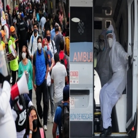 Dos Méxicos en FOTOS: Unos van a los hospitales (y quizás morirán), y otros preparan la gran fiesta
