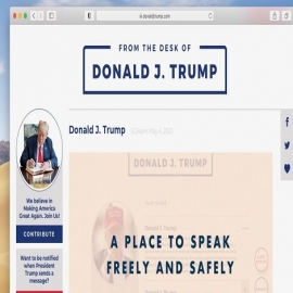 Donald Trump lanzó una plataforma de comunicaciones, evadiendo la censura