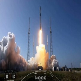 SpaceX lanzó al espacio cohete con 46 satélites de internet
