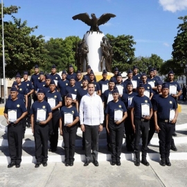 Mérida refuerza su seguridad con la incorporación de 33 nuevos elementos  de la Policía Municipal