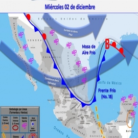 Clima hoy para Cancún y Quintana Roo 2 de diciembre de 2020