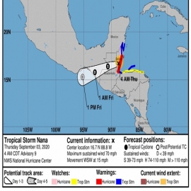 Tormenta Tropical ‘Nana’ impacta a Guatemala