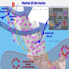 Clima hoy para Cancún y Quintana Roo 23 de marzo de 2021
