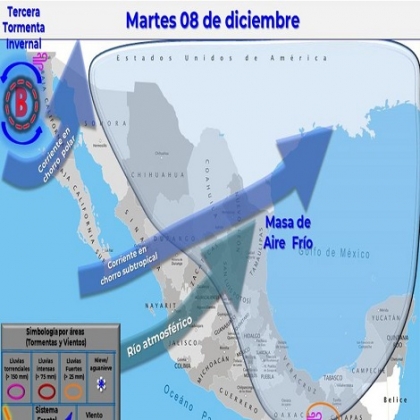 Clima hoy para Cancún y Quintana Roo 8 de diciembre de 2020