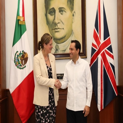 Yucatán fortalecerá cooperación bilateral con Gran Bretaña