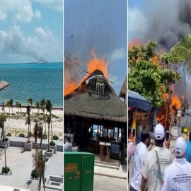 ¡Arde Isla Mujeres! Incendio arrasa con restaurante 'Mocambo'