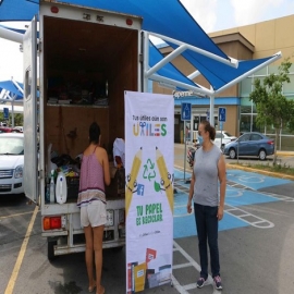 Cancún: Tratan de acopiar 17 toneladas de papel para apoyar a alumnos de Tulum