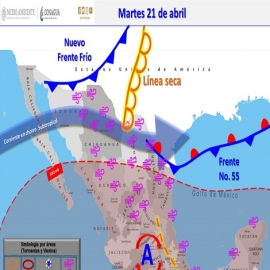 Clima hoy para Cancún y Quintana Roo 21 de abril de 2020
