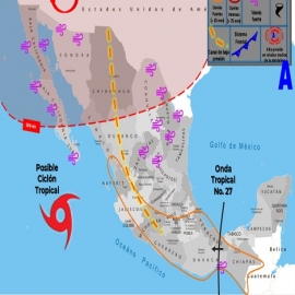 Clima hoy para Cancún y Quintana Roo 14 de agosto de 2020