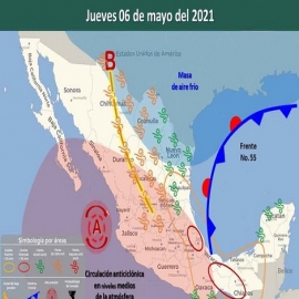 Clima para Cancún y Quintana Roo 6 de mayo de 2021