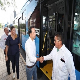 Presenta el Gobernador Mauricio Vila Dosal la nueva ruta del Va y ven “Centro-Copó-La Isla”